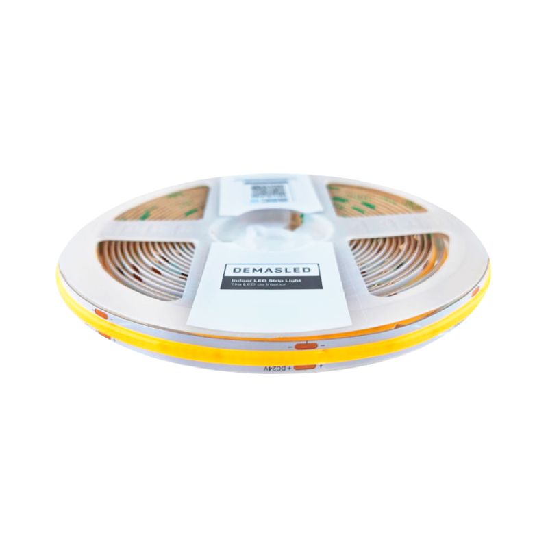 8mm COB LED Strip Warm White 2700ºK 24V 11W/m 950lm/m 480LED/m 16.4ft