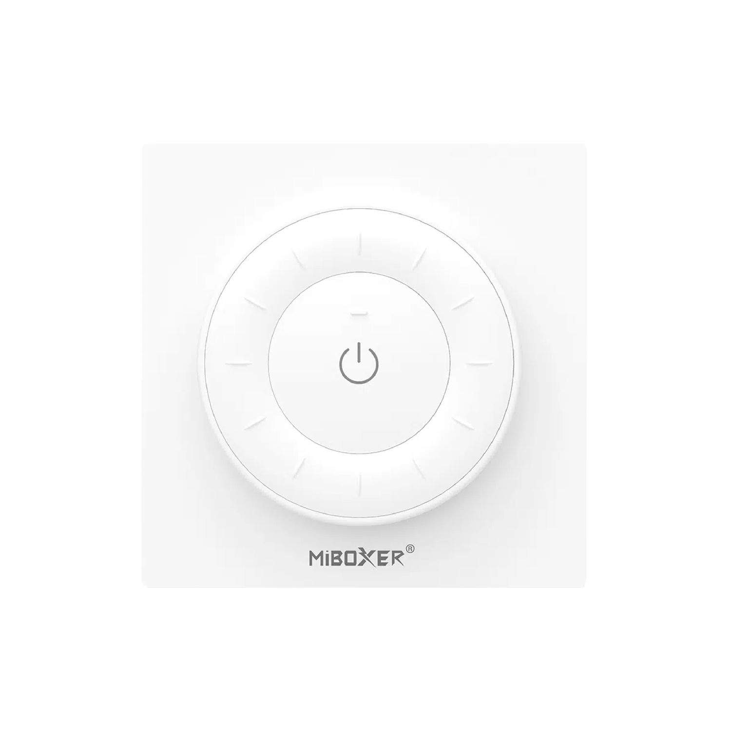 White Square CCT LED Remote Control 3V 2.4GHz RF Rotating Wheel 100ft Range
