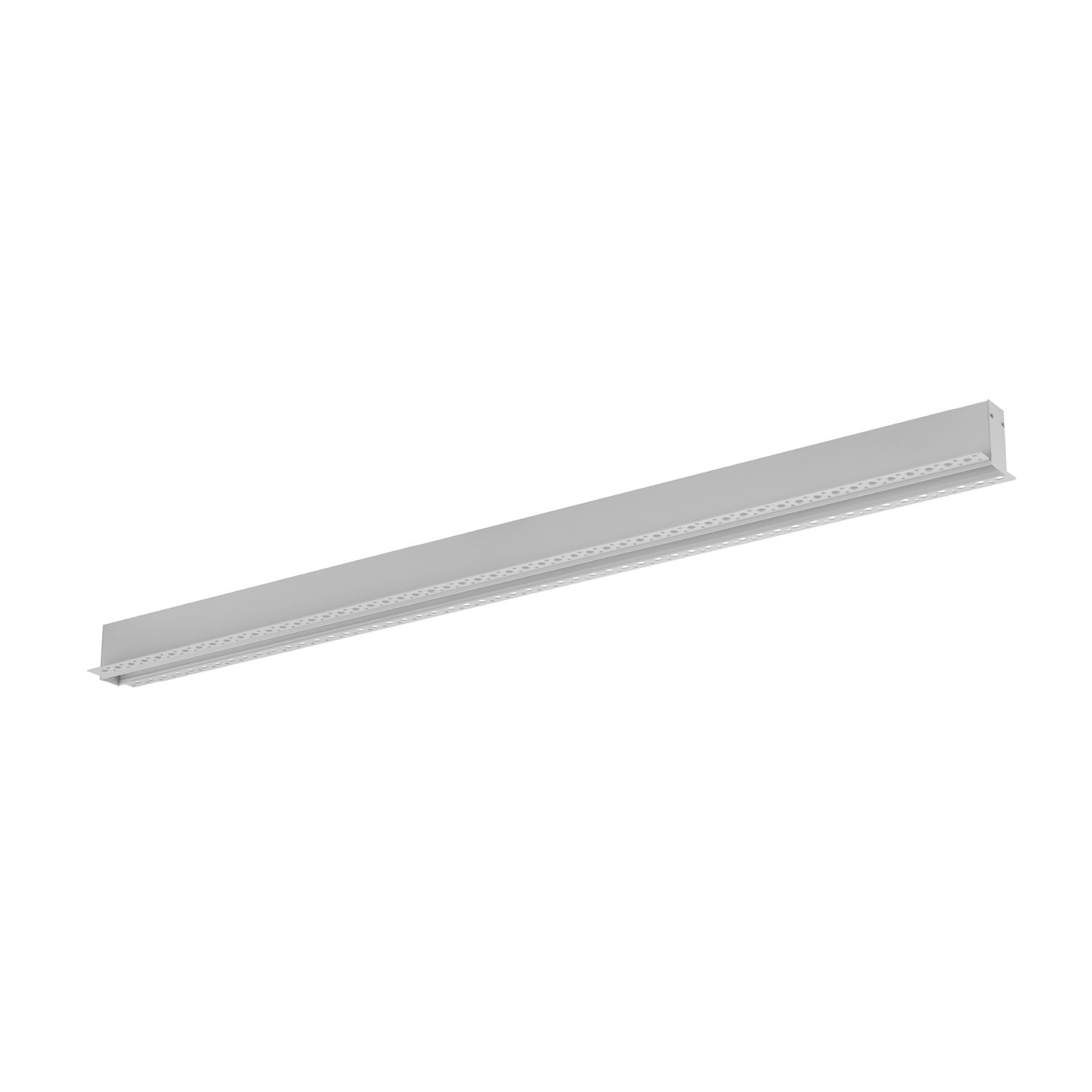 White Linear Magnetic Track Rail, 24V, Recessed, 6.56 ft Length