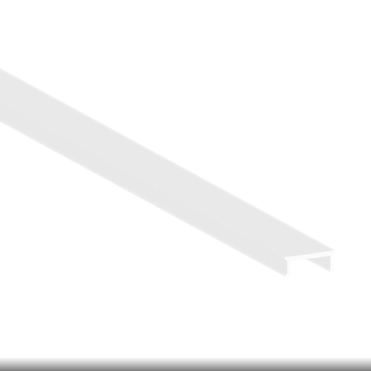 FLAT shape Milky Cover 6.56ft for Aluminum Profile