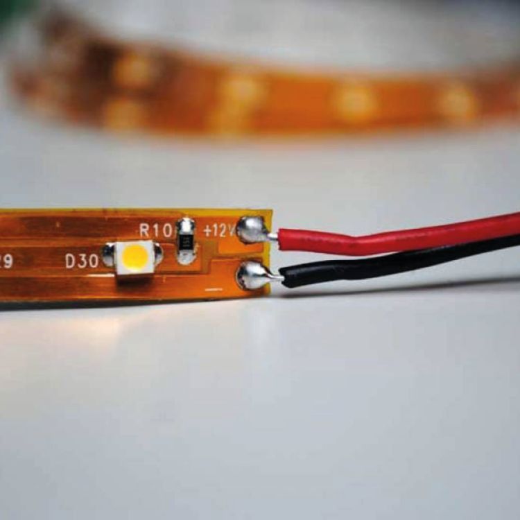 18 AWG Cable for Single Color LED, Black and Red Sleeve, 26 FT/ 8 M