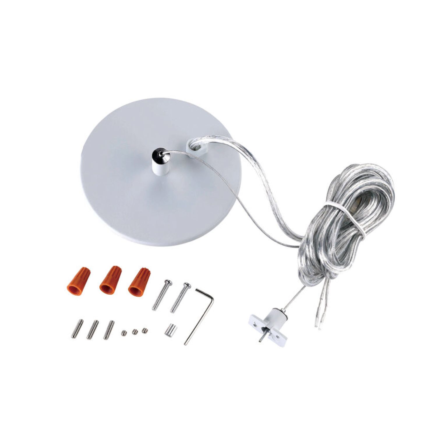 White 1.5m (4.92ft) Pendant Canopy Kit for Magnetic Track