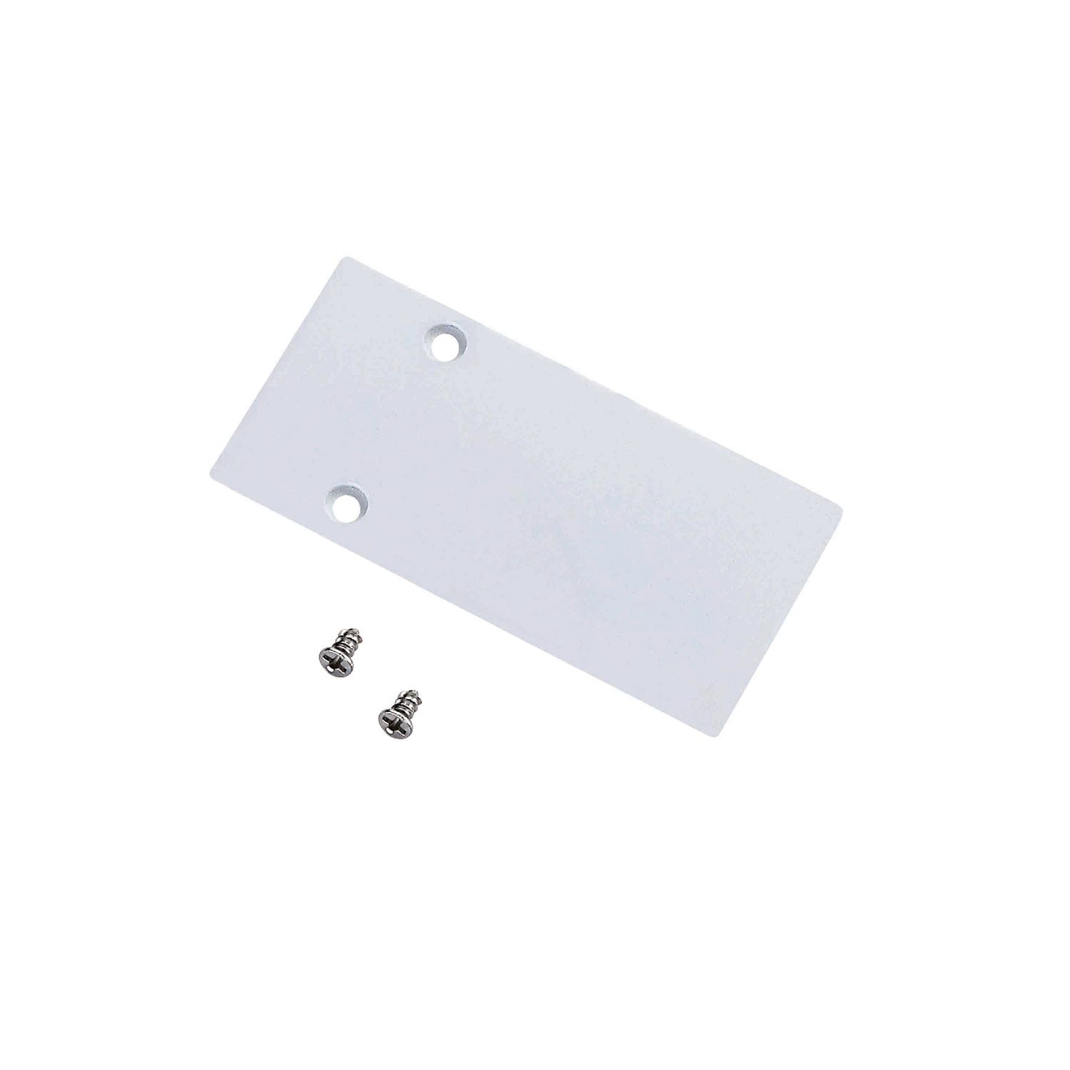 White End Cap for Surface-Mount Magnetic Track