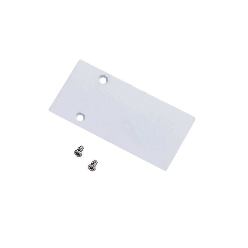White End Cap for Surface-Mount Magnetic Track
