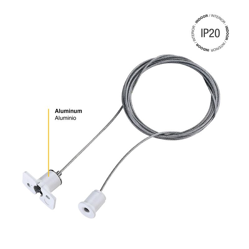 Installation Kit for White Magnetic Lighting Track, Surface Mount Pendant