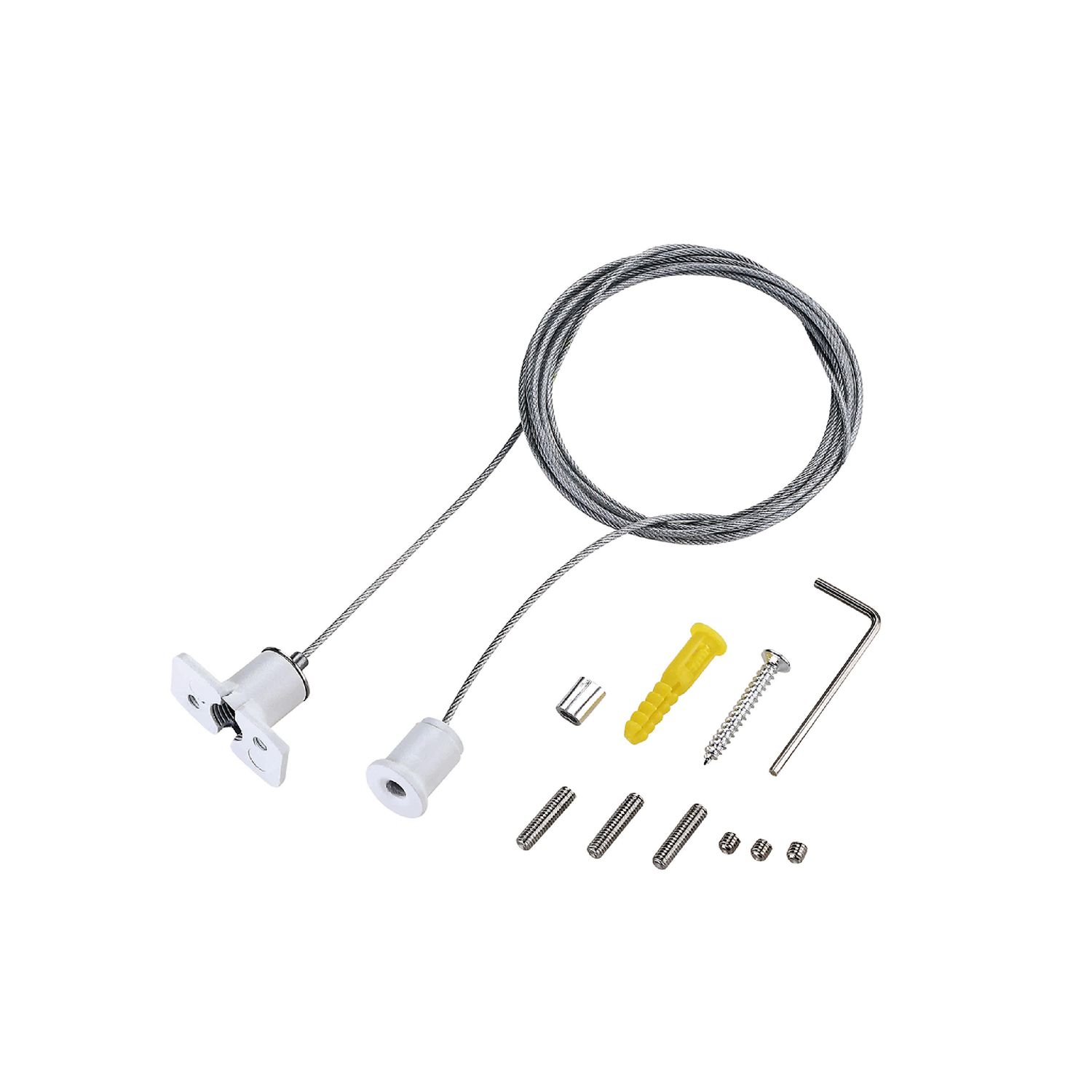 White 1.5m (4.92ft) Pendant Cable Kit for Magnetic Track