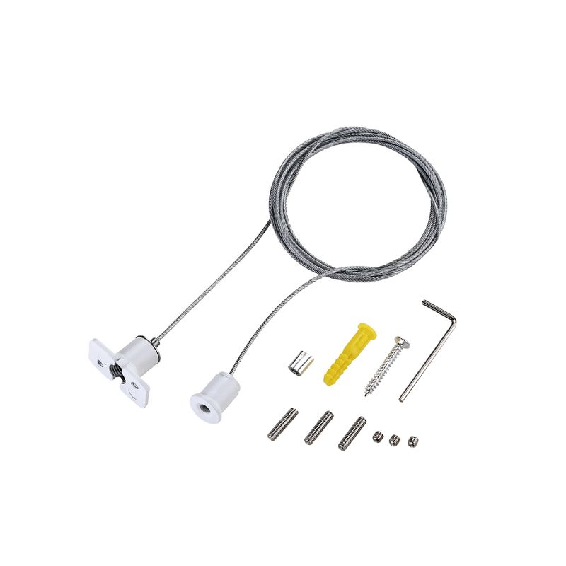 White 1.5m (4.92ft) Pendant Cable Kit for Magnetic Track