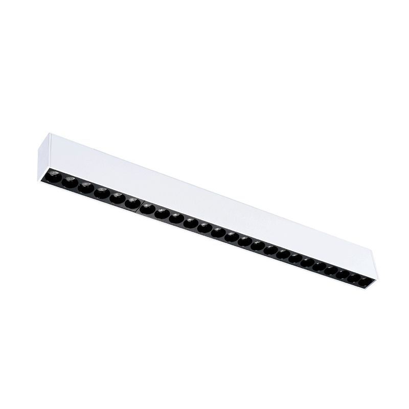 White Magnetic Grille Track Light, 24W, Warm White 3000K, 34°, 1875lm
