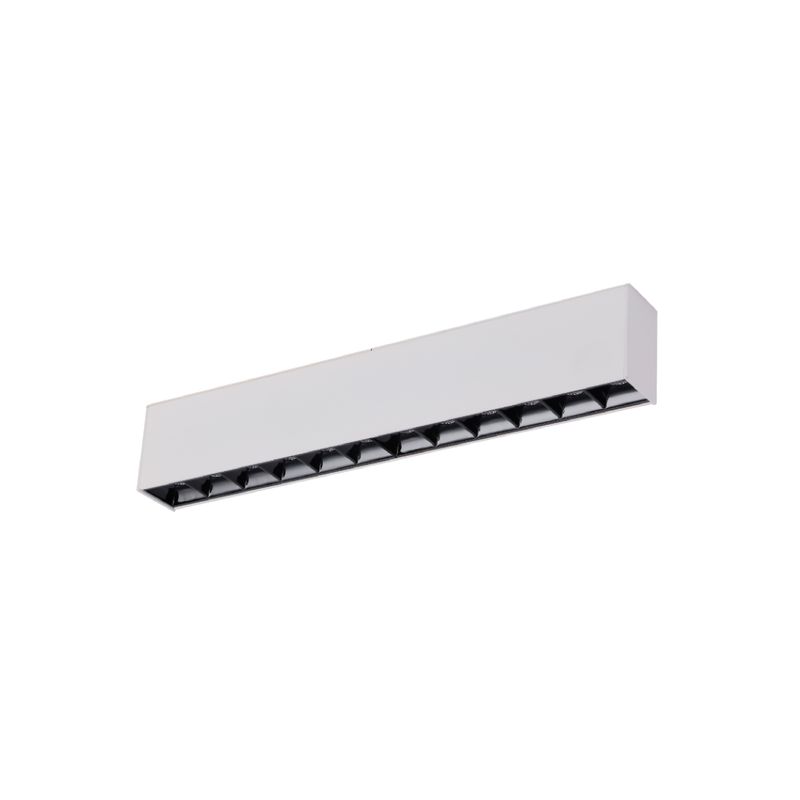 White Magnetic Grille Track Light, 12W, Warm White 3000K, 34°, 1015lm