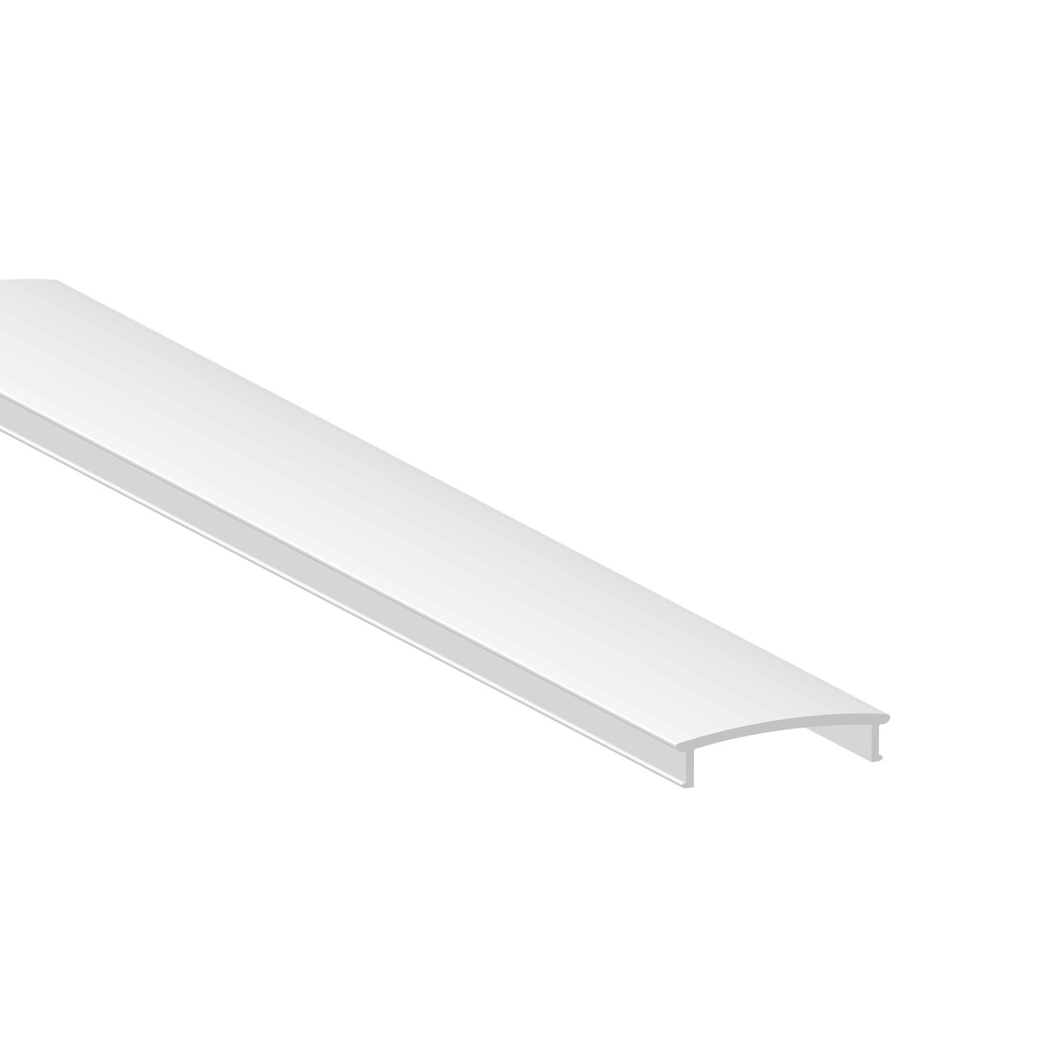 FLAT shape Milky Cover 164ft for Aluminum Profile 3.46x0.72in