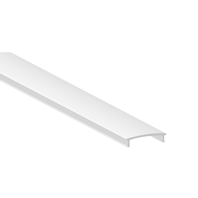 FLAT shape Milky Cover 164ft for Aluminum Profile 3.46x0.72in