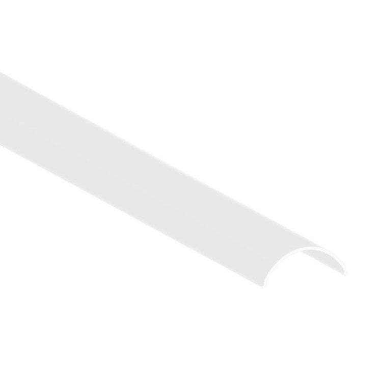 CURVED shape Milky Cover 6.56ft for Aluminum Profile