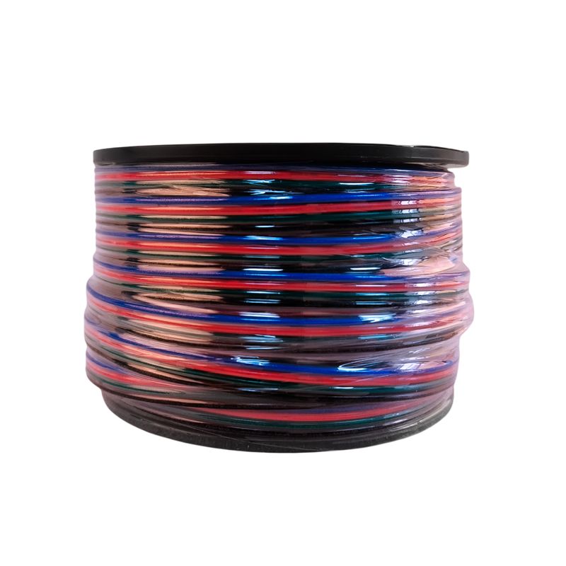 18AWG Cable, RGB LED lights, 1mm, 48V Máx, x 328 FT/ 100 M