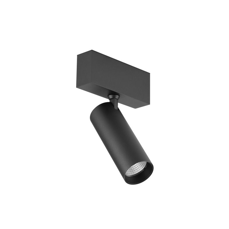 Black Magnetic Track Light, Multidirectional, 5W, Warm White 3000K, 36°