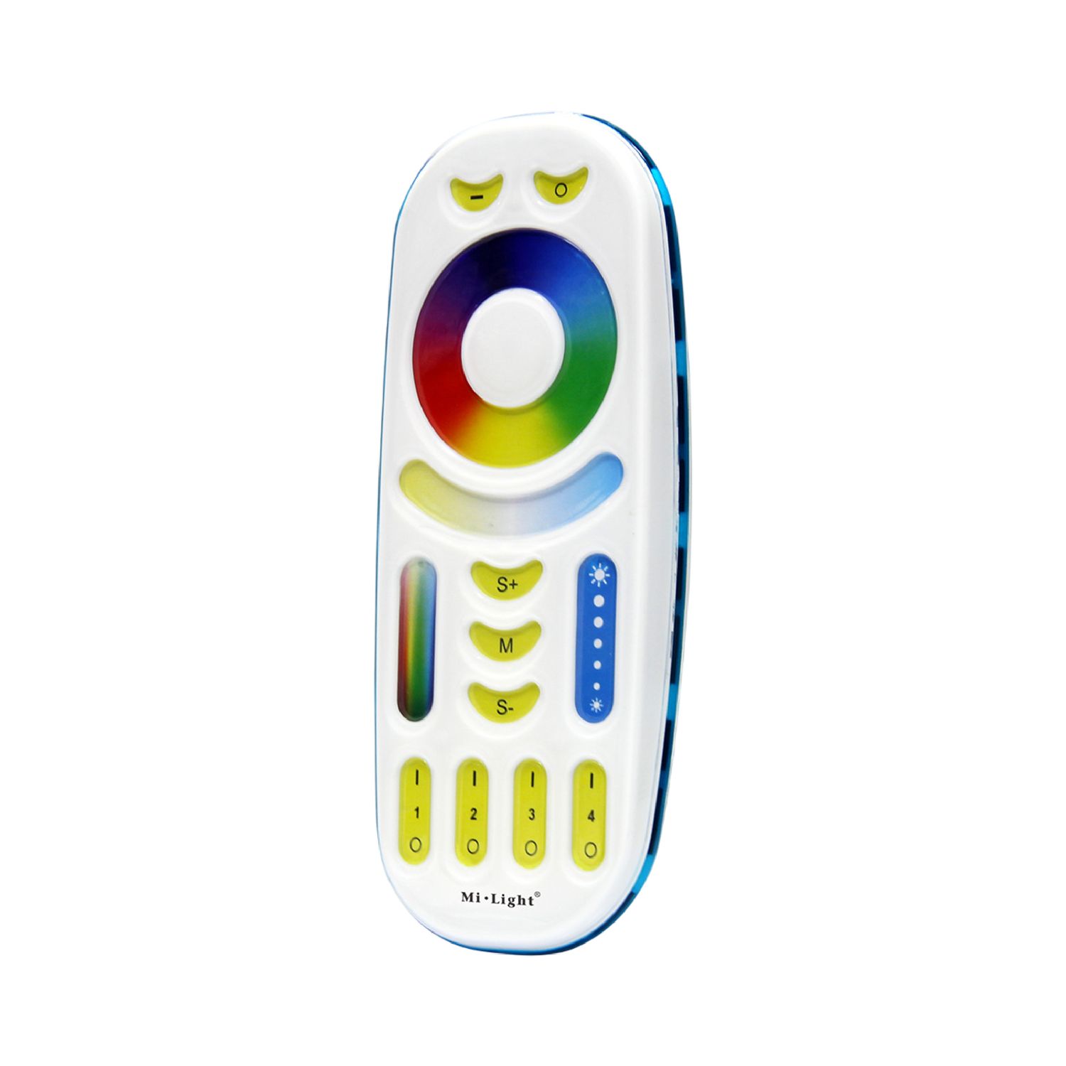 4-Zone RGB+CCT LED Remote Control 3V 2.4GHz RF Button Panel, 100ft Range
