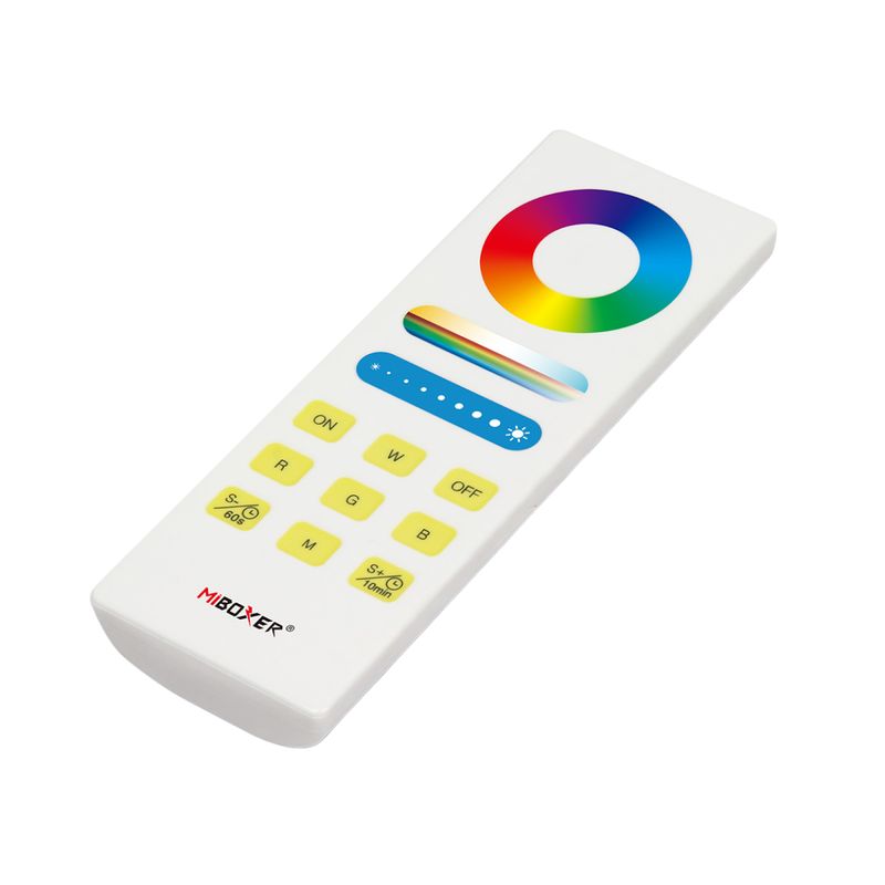 4-Zone RGB+CCT LED Remote Control 3V 2.4GHz RF Full Touch Panel, 100ft