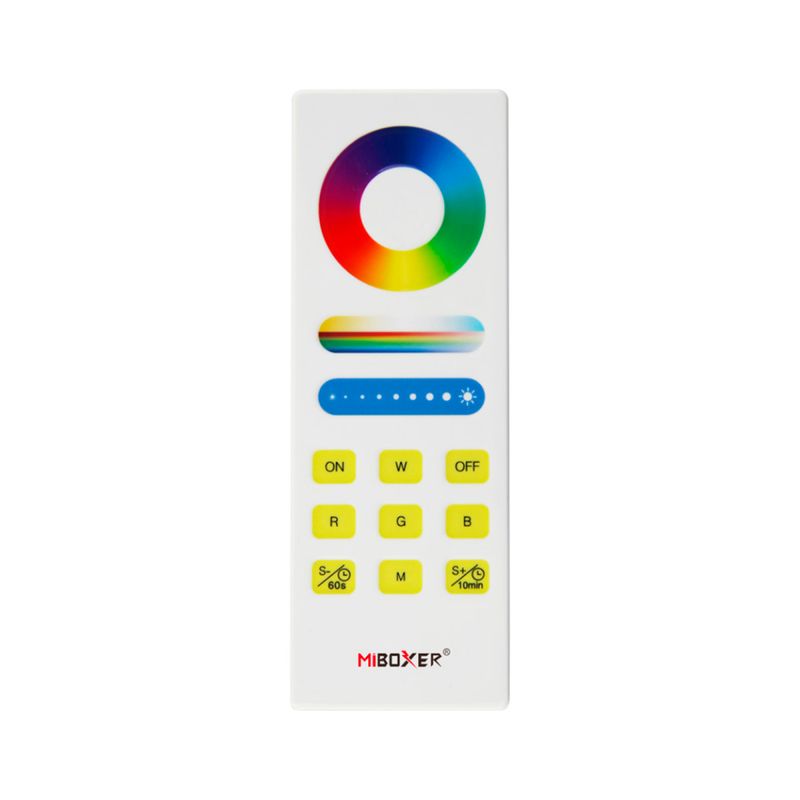 4-Zone RGB+CCT LED Remote Control 3V 2.4GHz RF Full Touch Panel, 100ft