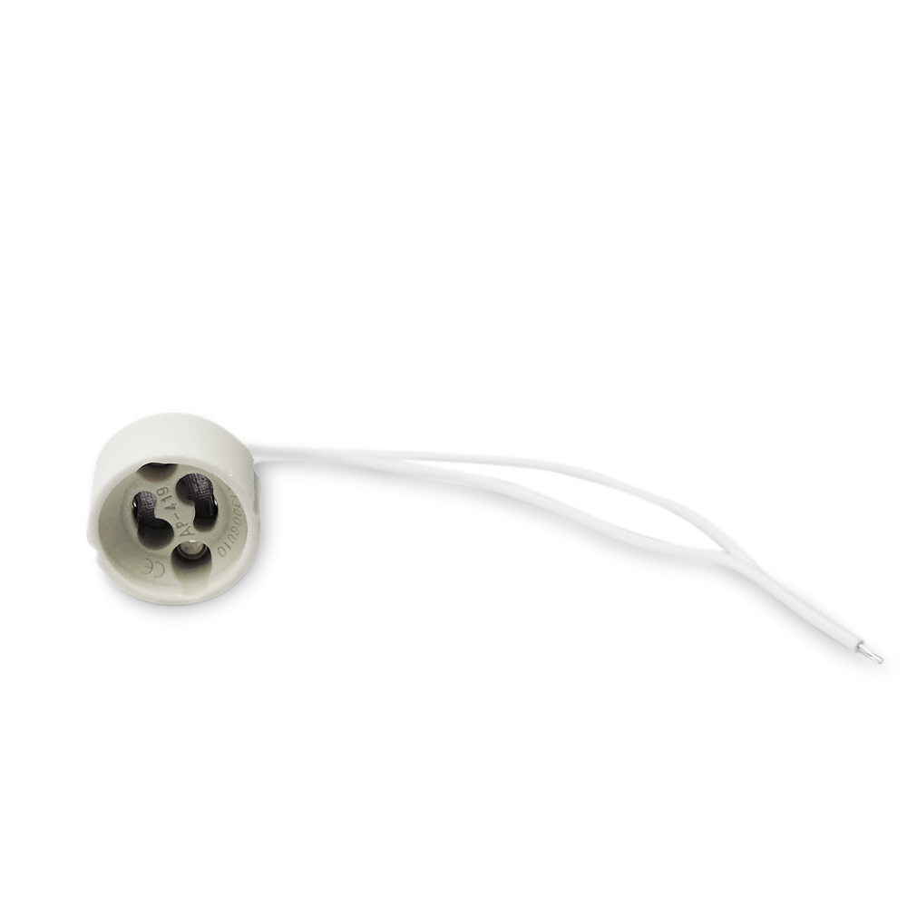 MR16 Wire Connection Socket Holder for GU10 Base Plug LED Light. DEMASLED LOGO. 6pcs/bag