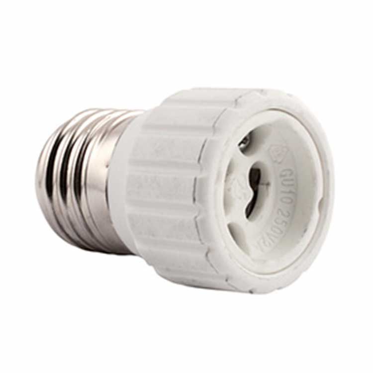 Socket adapter, E27 screw and GU10 base, for LED GU10 light bulbs