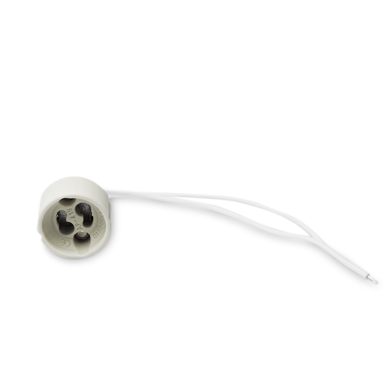 GU10 Socket, 7.4in of cable, for GU10 LED light bulbs, 50 Pack