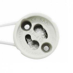 GU10 Socket, 7.4in of cable, for GU10 LED light bulbs, 50 Pack