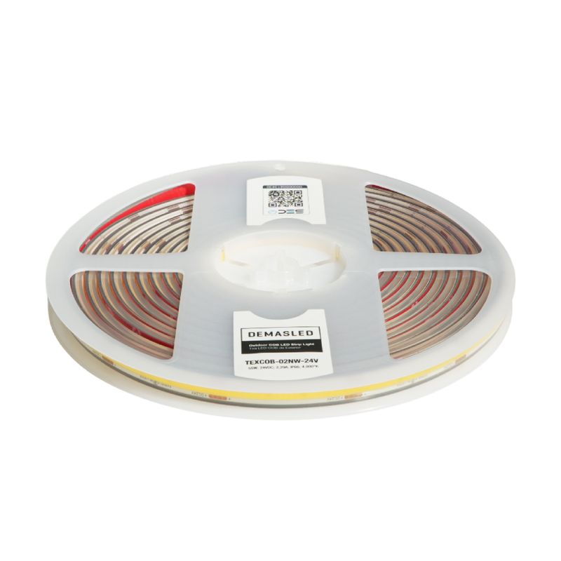 11mm COB LED Strip 24V 11W/m Neutral White 1012lm/m 480 chip/m IP68, 16.4ft