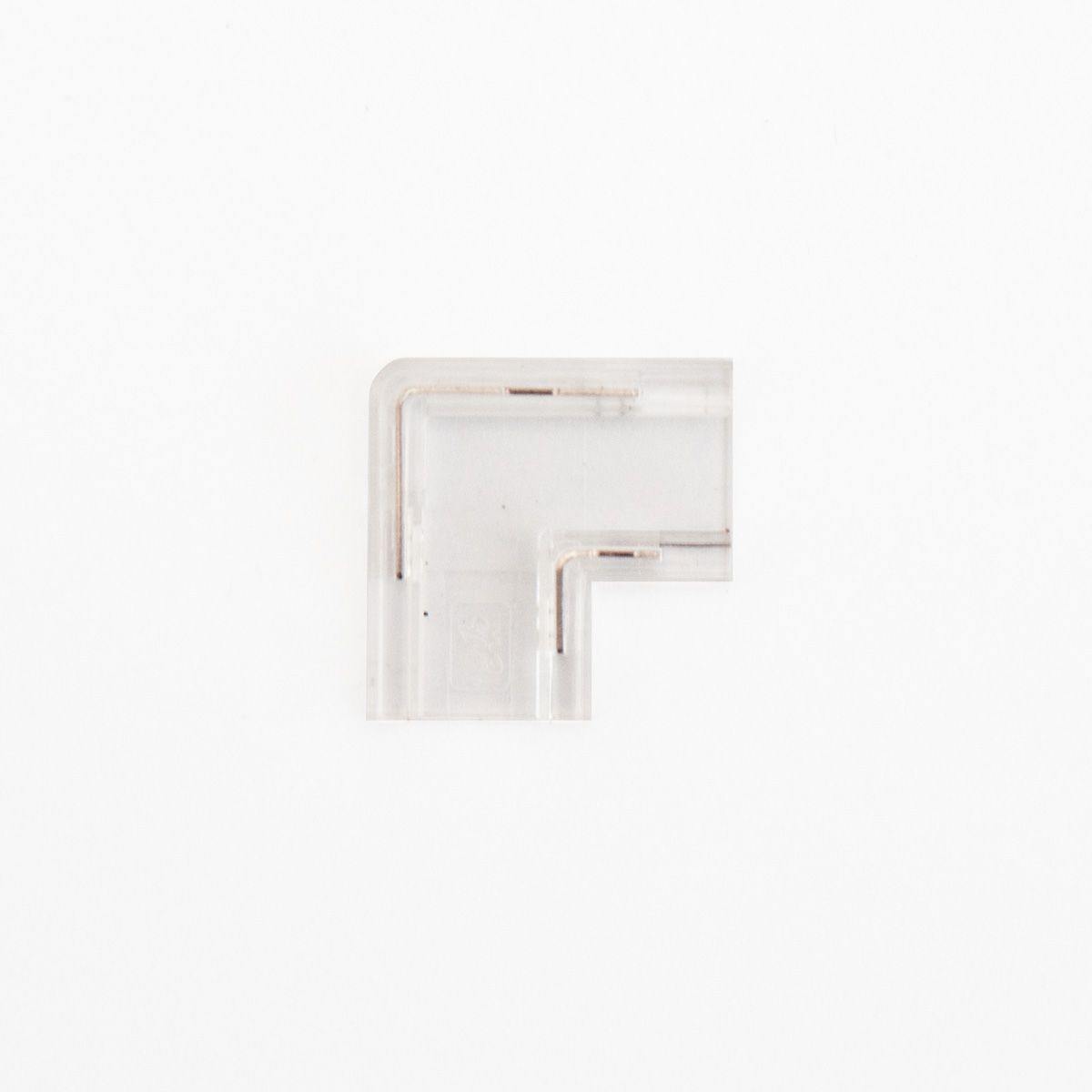 L-shape connector for high density (240 led strip) and COB strip, 2 Pin, 8mm, IP20