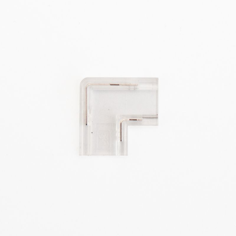 L-shape connector for high density (240 led strip) and COB strip, 2 Pin, 8mm, IP20