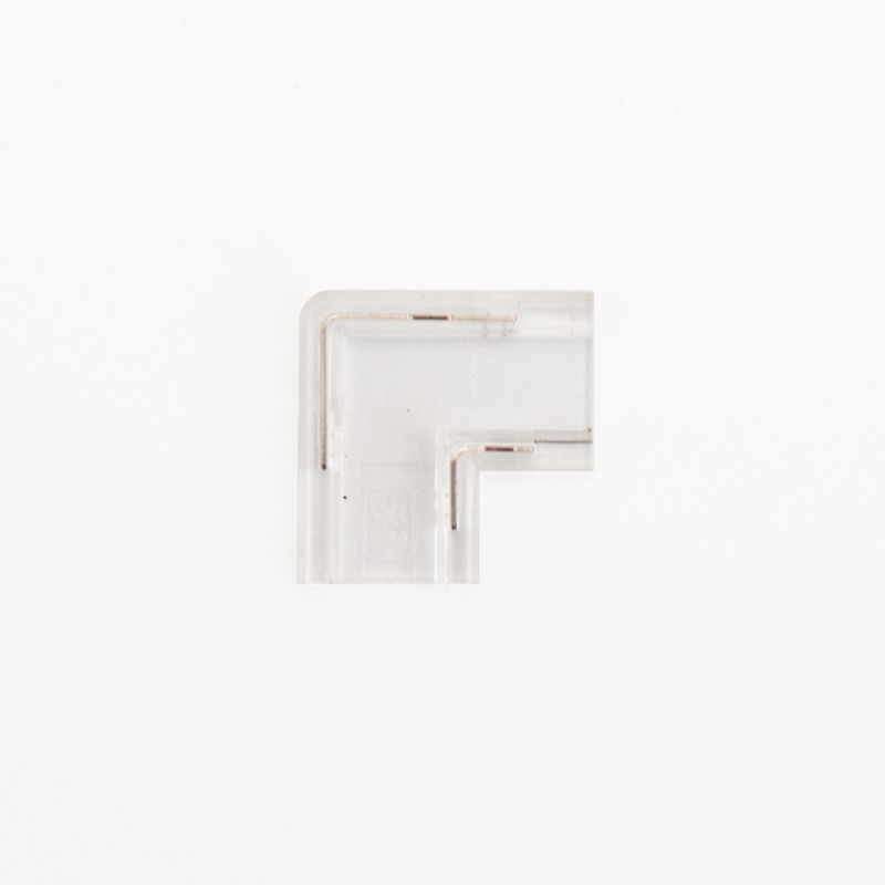 L-shape connector for high density (240 led strip) and COB strip, 2 Pin, 8mm, IP20