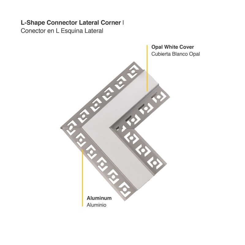 L-Shape Connector Lateral Corner for PER-39