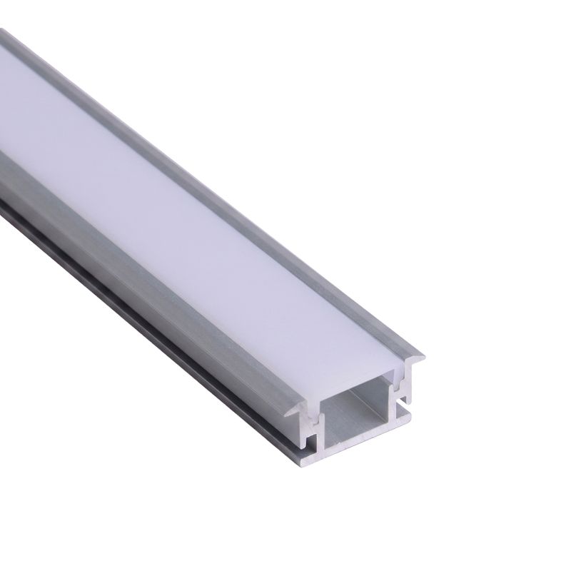Recessed Walkover anodized LED Aluminum Channel for Floor Lighting, 8.20ft 1.06x0.43in