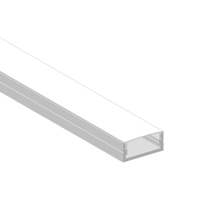 Surface-Mount Wide anodized LED Aluminum Channel, 8.20ft 0.91x0.38in