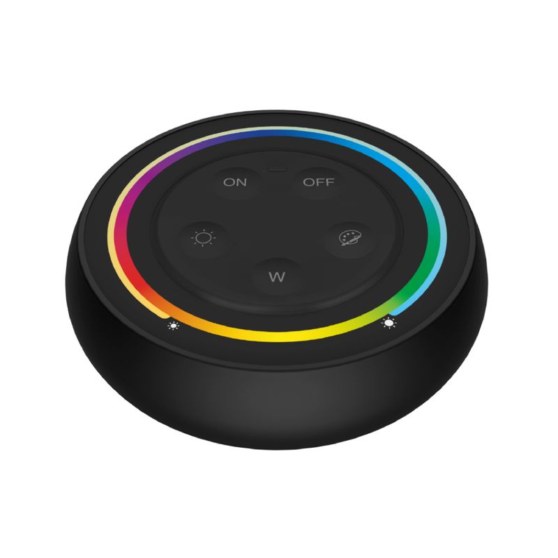 RGB+CCT LED Remote Control 3V 2.4GHz RF Touch Wheel, 100ft Range