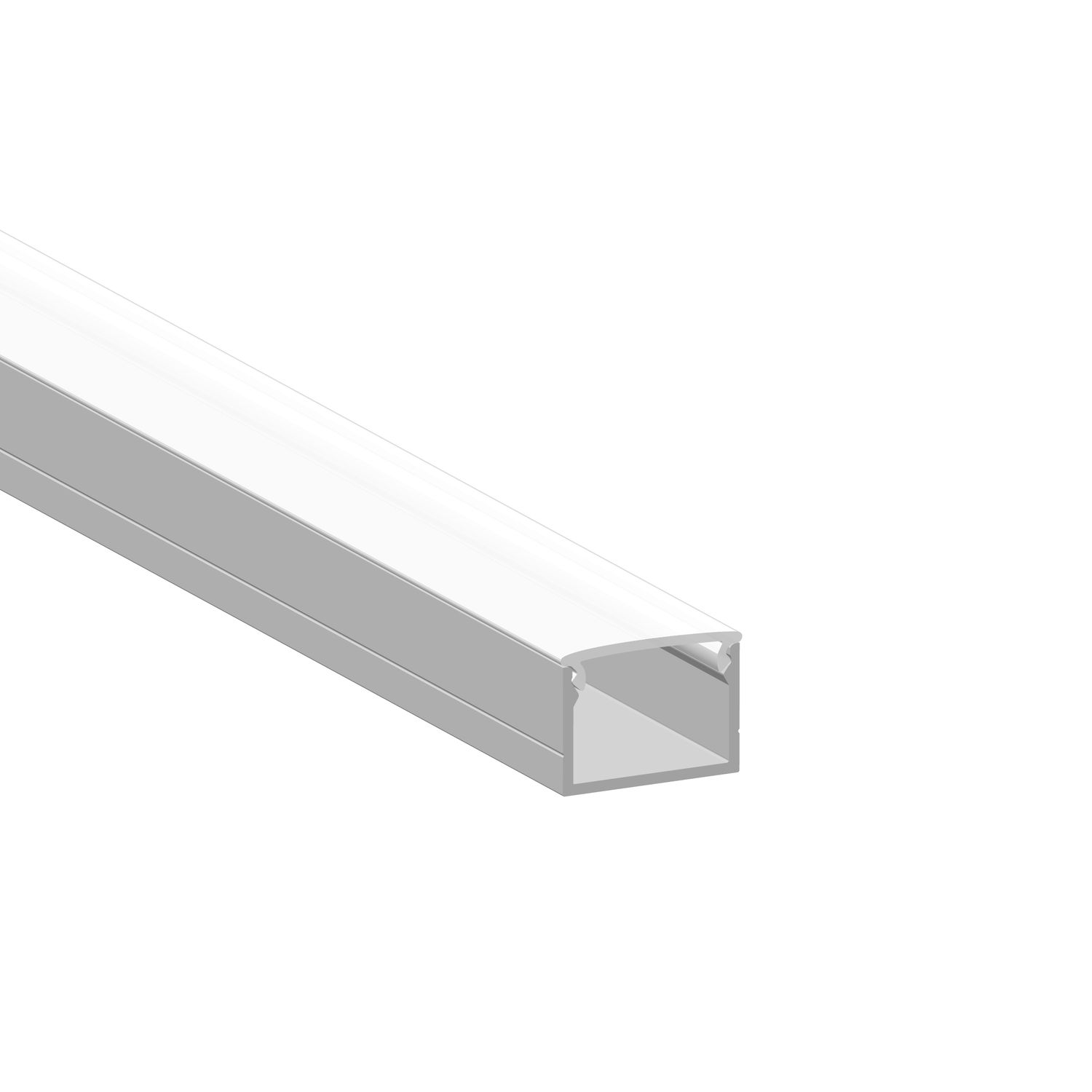 Surface-Mount Linear anodized LED Aluminum Channel, 8.20ft 0.75x0.51in