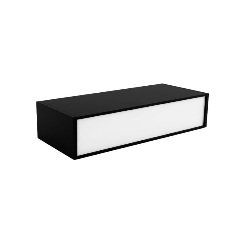 Black Magnetic Grille Track Light with diffusor, 6W, Warm White 3000K, 34°, 510lm