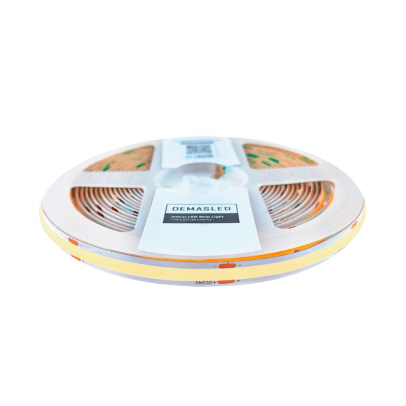 8mm COB LED Strip Cool White 5000-5500ºK 12V 11W/m 1100lm/m 480LED/m 16.4ft