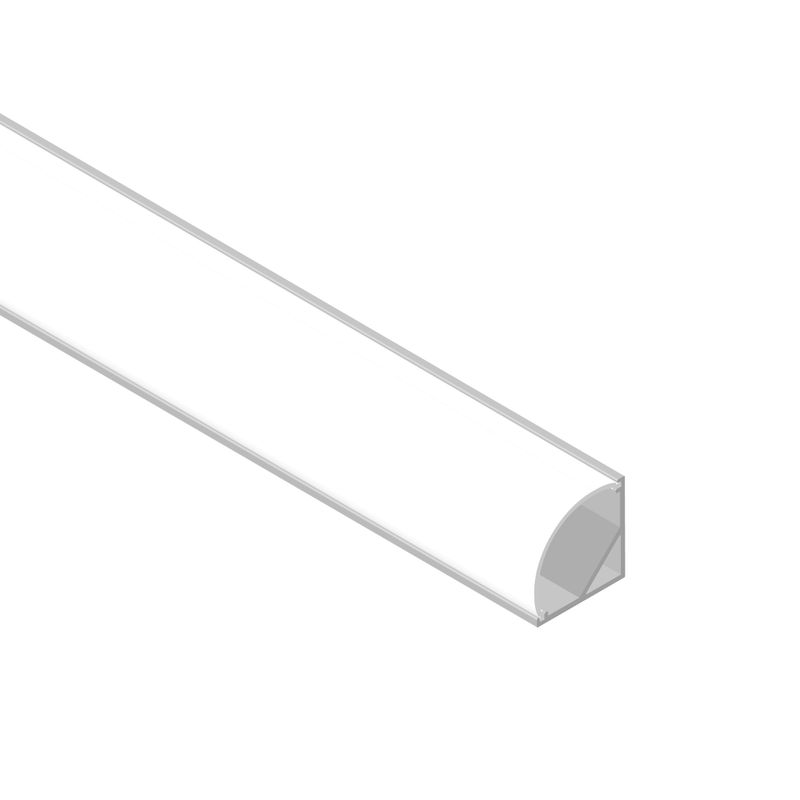 Surface Mount Anodized Aluminum Profile, V-Shape, 8.20ft 0.63x0.63in