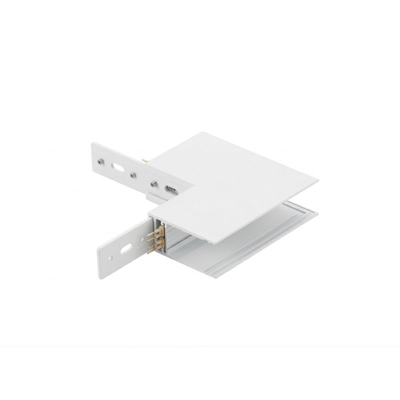 L-Shape Corner Connector for White Magnetic Light Track, Surface Mount, 90°