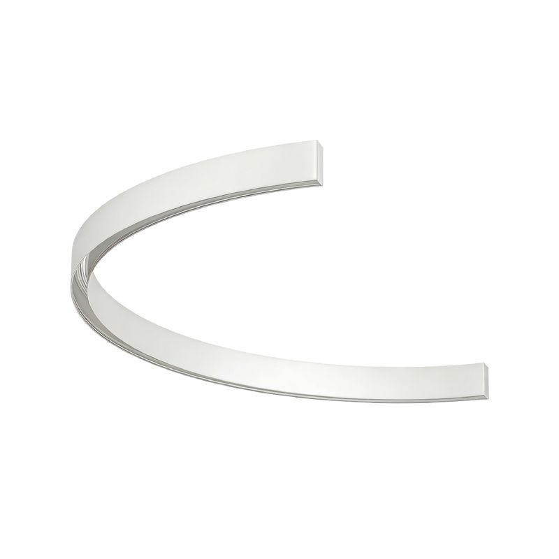 White Magnetic Curvy Half Circle Lighting Track, Surface Mount