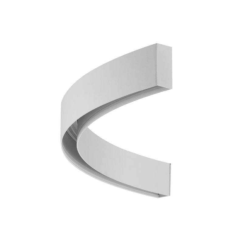 White Magnetic Curvy Lighting Track, Surface Mount