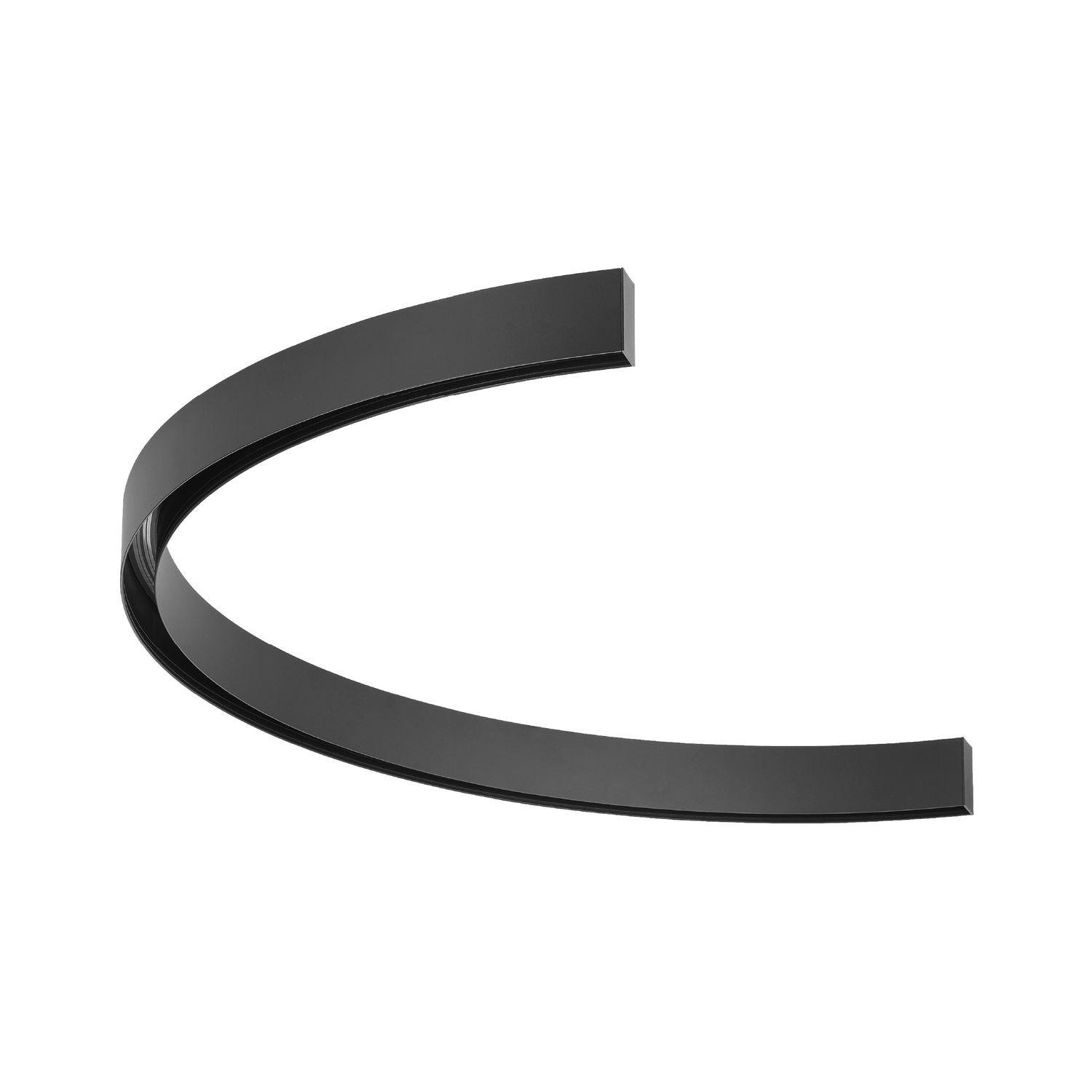 Black Magnetic Curvy Half Circle Lighting Track, Surface Mount
