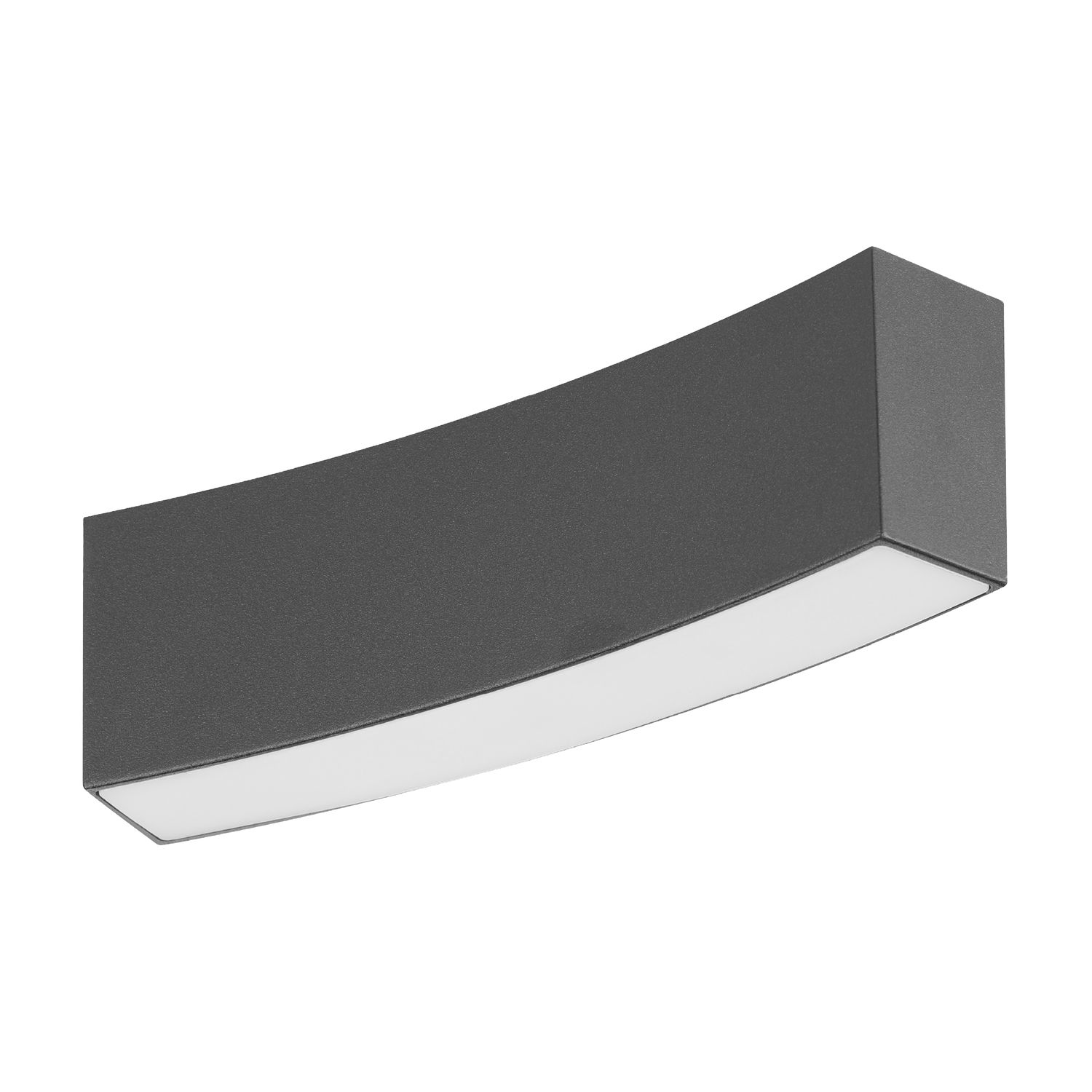 Black Curved Magnetic Grille with Diffuser Track Light, 7W, Warm White 3000K