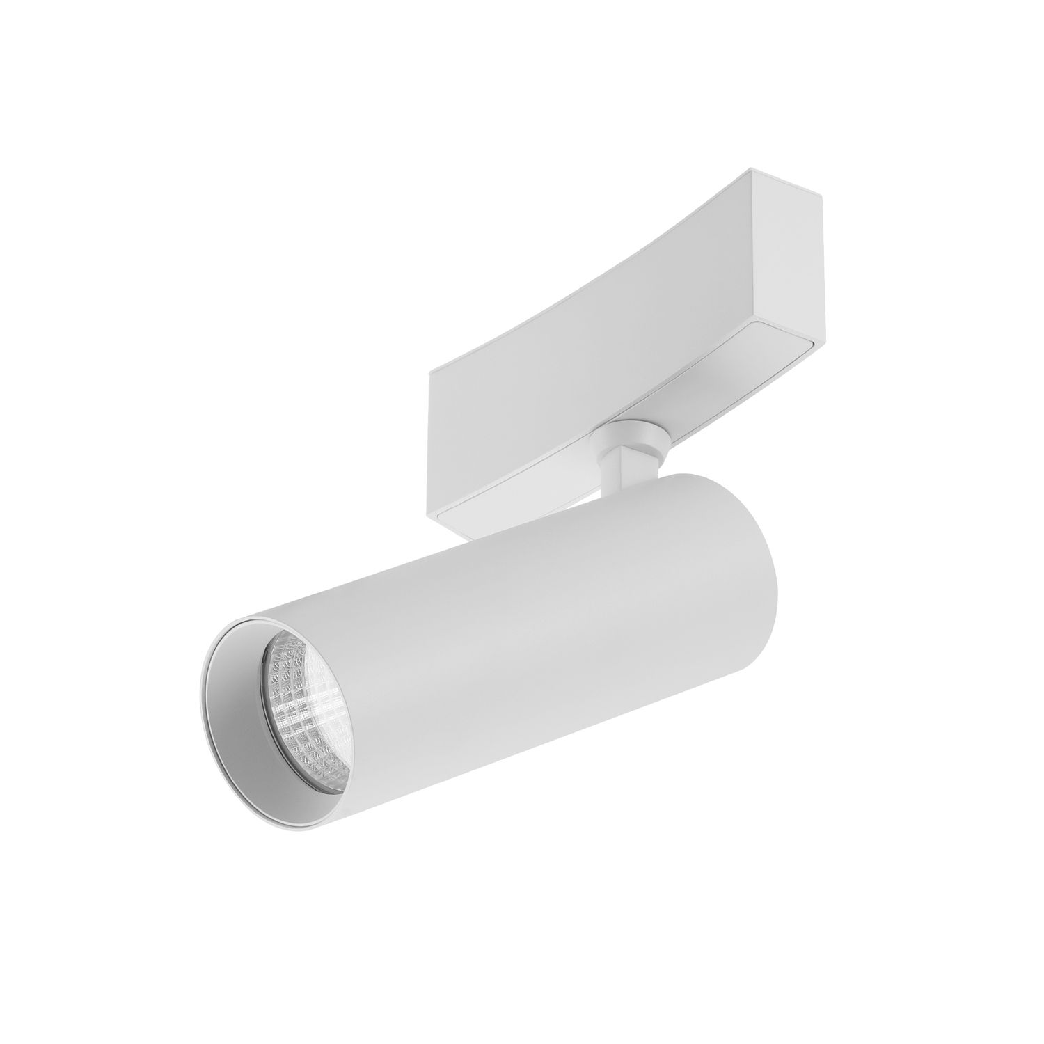 White Curved Magnetic Track Light, Multidirectional, 10W, Neutral White 4000K, 36°