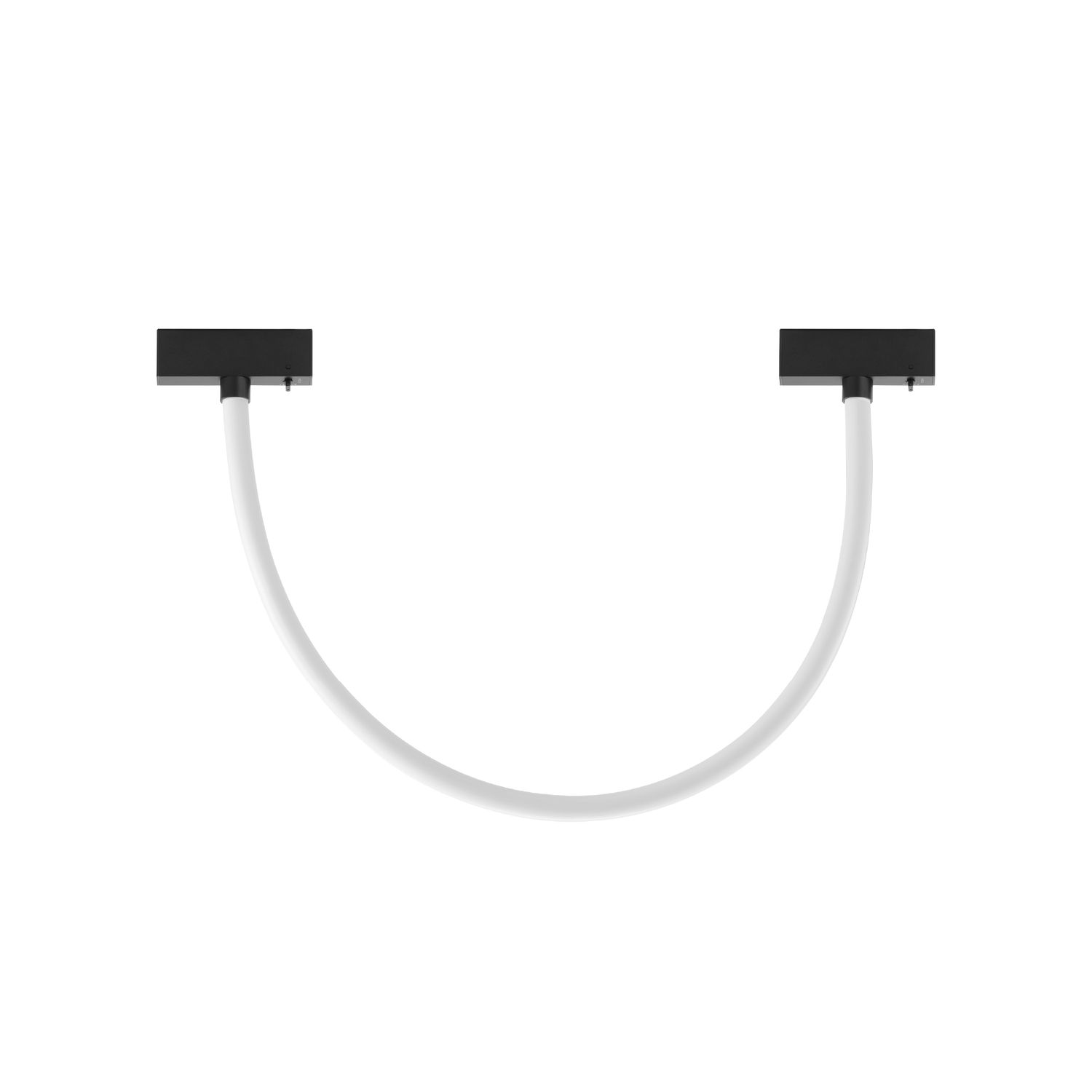 Black Magnetic LED Light Flexible Neon Tube, 12W, Warm White 3000K, 3.28ft
