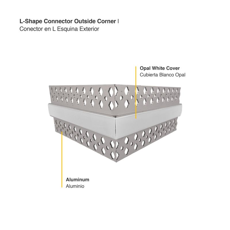 L-Shape Connector Outside Corner for PER-25