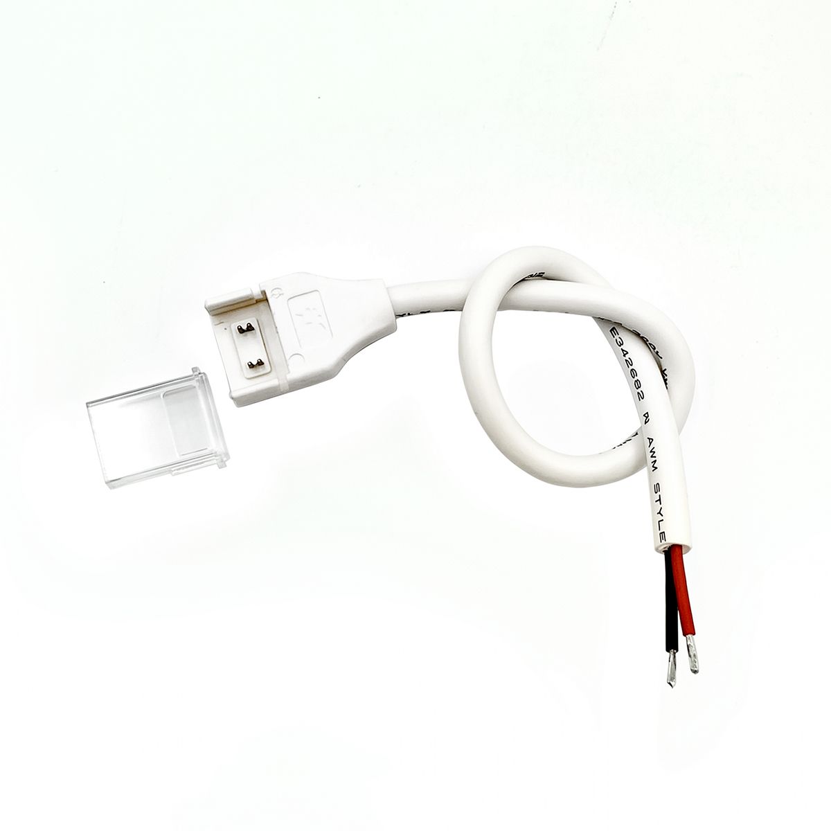 Gapless Single Ended Extension Wire, 2 pin, 8MM PCB, TEXCOB-02