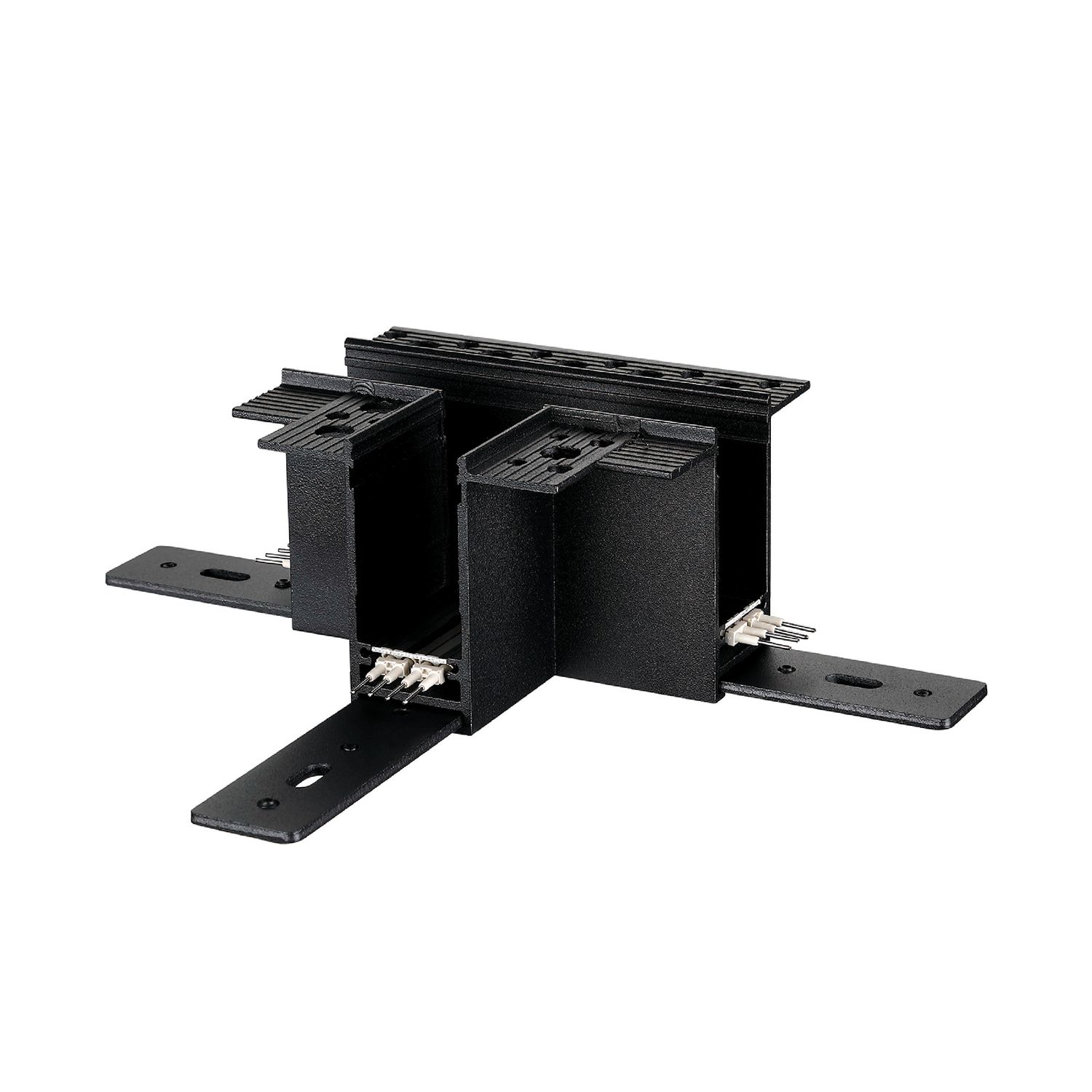 Black T-Connector for Recessed Magnetic Track