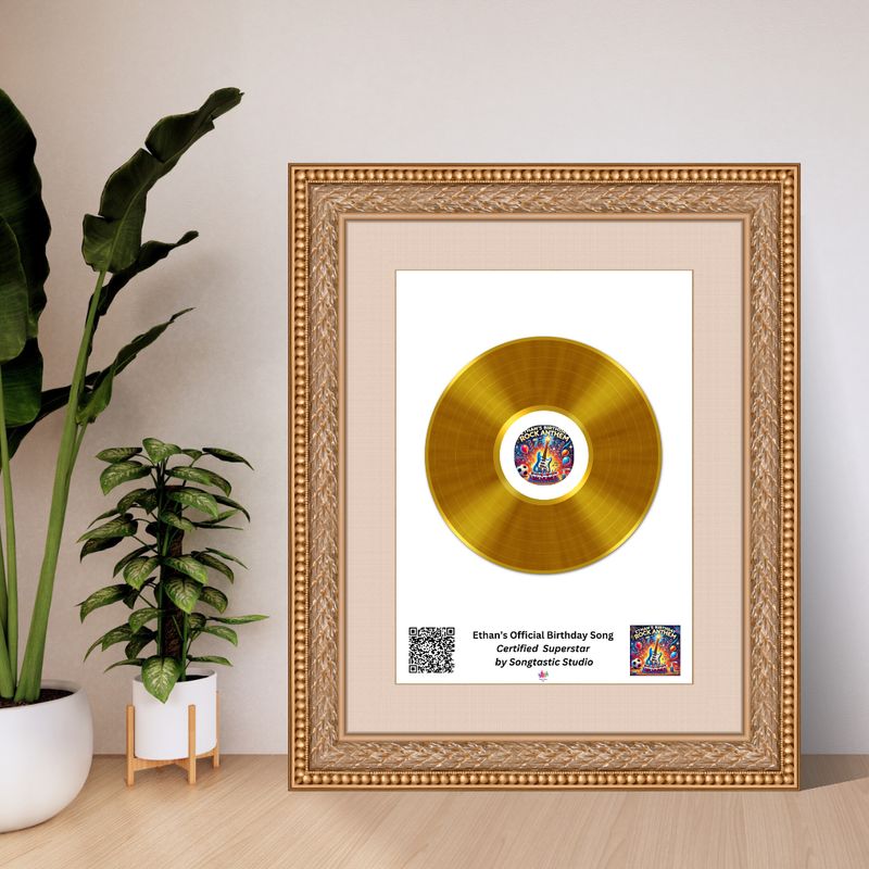 Personalised Record Poster with QR code