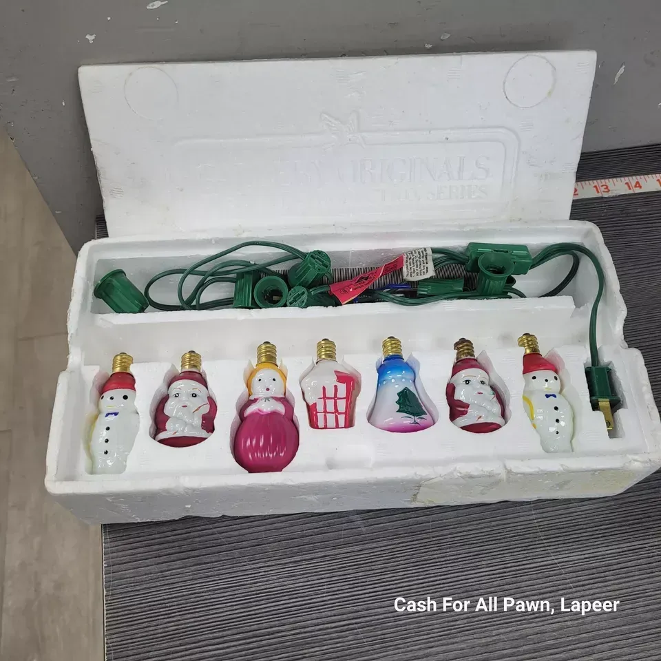 1984 Vintage Victorian Style Christmas Lights Henry Ford Museum Glass Gallery nb