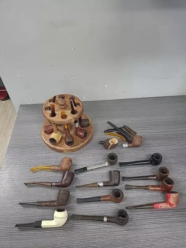 20+ pipe vintage estate pipe smoking collection yello-bowl frank dr grabow